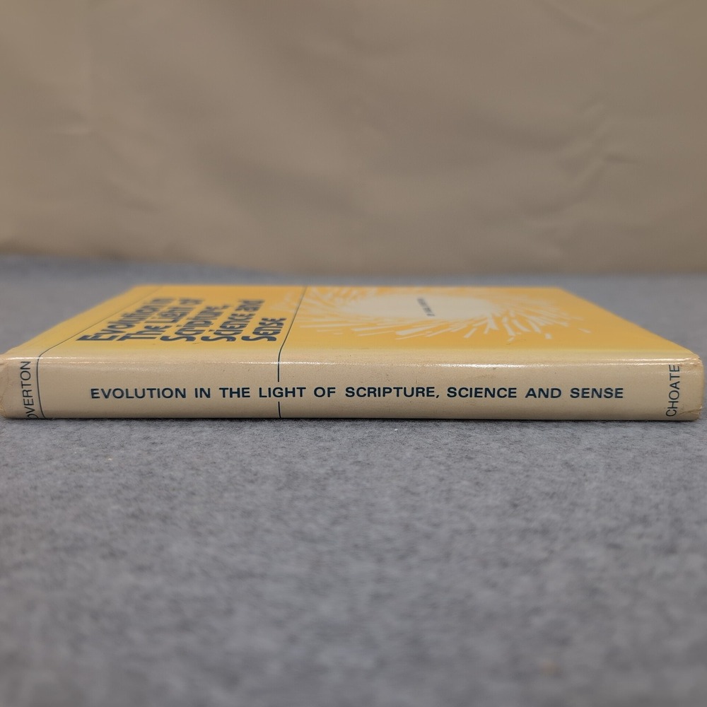 Evolution in the Light of Scripture Science and Sense, Basil Overton 1981 Signed - Picture 2 of 5